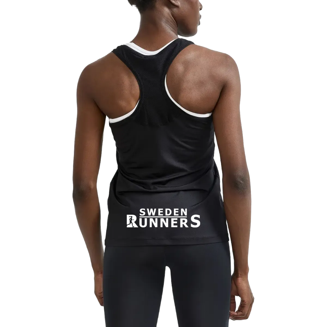 Sweden Runners Black Singlet Women