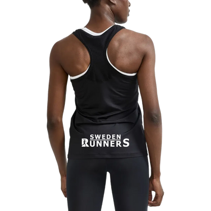 Sweden Runners Black Singlet Women