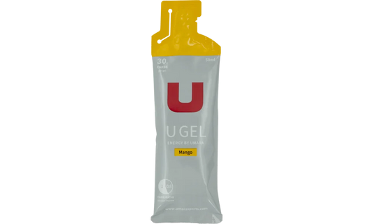 UMARA U GEL Mango 30g carb. Flytande gel med smak av mango. 50ml med 30g kolhydrater.