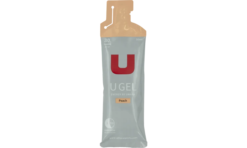 UMARA U GEL Persika 30g carb. Gel med smak av persika. 50ml med 30g kolhydrater.