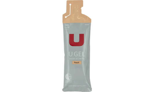 UMARA U GEL Persika 30g carb. Gel med smak av persika. 50ml med 30g kolhydrater.