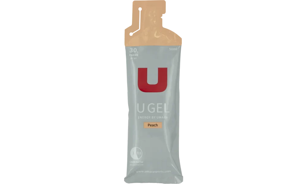 UMARA U GEL Persika 30g carb. Gel med smak av persika. 50ml med 30g kolhydrater.