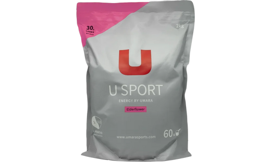 UMARA U Sport Fläder 2kg. Sportdryck i 2kg påse med 60 dosor. Smak fläder.